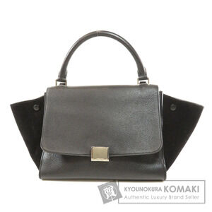 Celine Trapeze 2way Calfskin Leather Shoulder bag leather